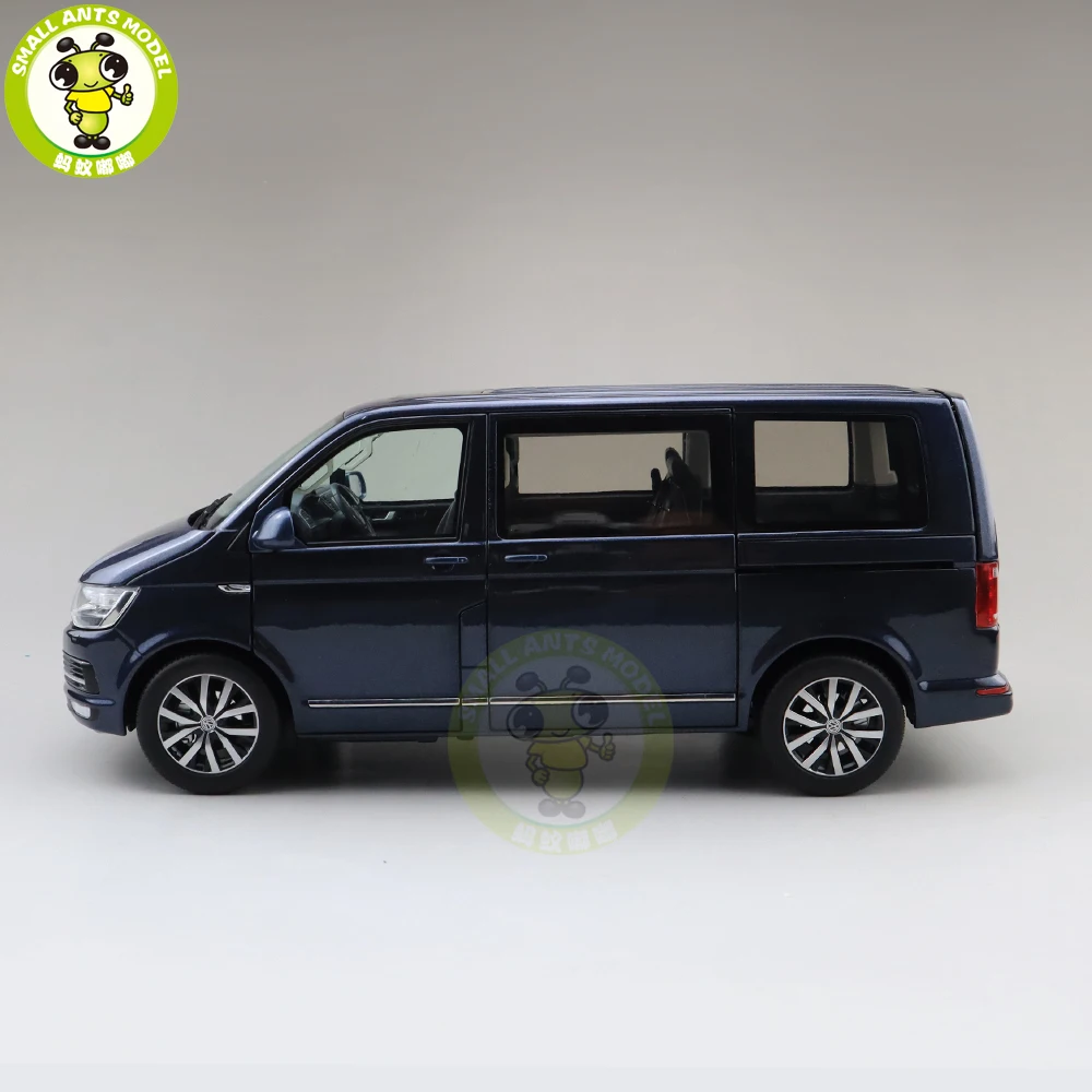 1/18 NZG Multivan T6 Diecast Model Car Bus MPV Boy Girl Gifts Collection Hobby - Color: Deep Blue