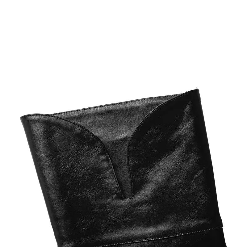 Женские высокие ботинки на молнии с круглым носком квадратном каблуке | Обувь