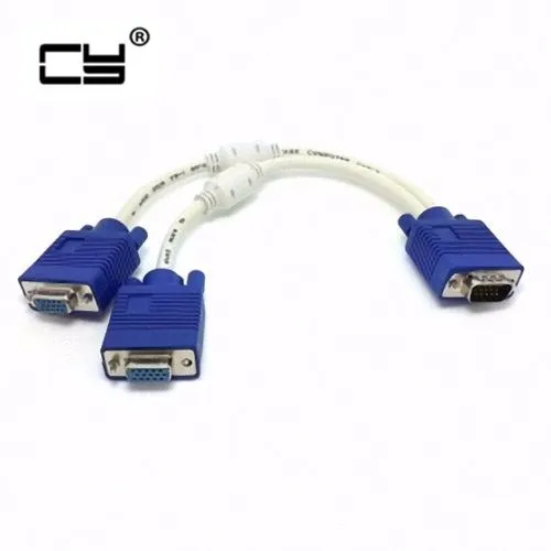 Разветвитель-переходник с VGA SVGA «папа» на 2 VGA «мама»