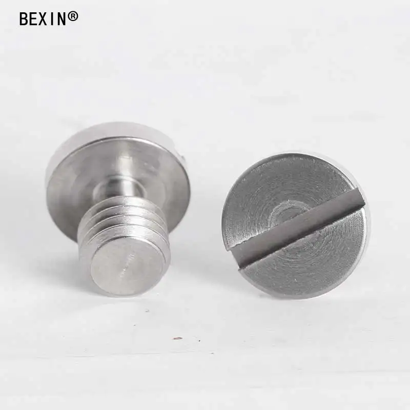 2 шт. LS019 3/8 &quot 16 дюймов нержавеющая сталь Шлицевой круглый Винт для штатива монопод шаровая Головка