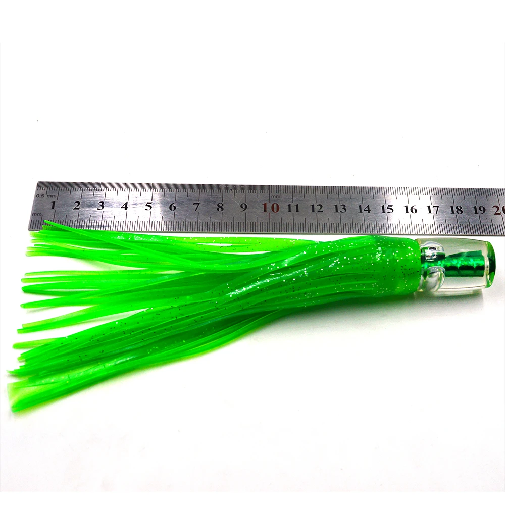 

4 pcs 7 inch 38g Octopus Skirt Bait FishingLure Marlin Bait Fishing Tackle Tuna Lures Head Sea Trolling Fishing Lure