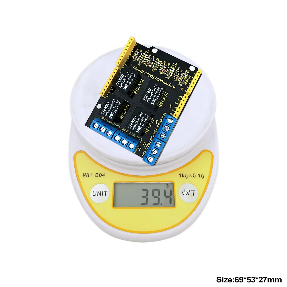 4-Канальный Релейный защитный модуль Keyestudio 5 В для Arduino UNO R3 | Компьютеры и офис