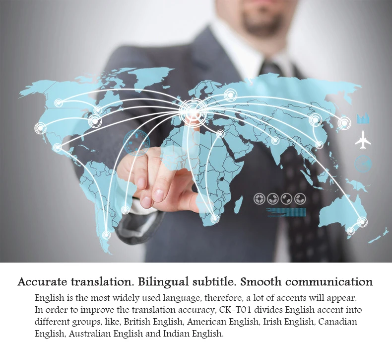 Двусторонний переводчик Многоязычная система офлайн перевод WIFI 43 языковый