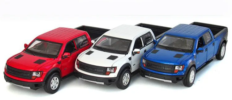 1:34 F-150 Игрушечная модель автомобиля из сплава, детские игрушки, Подлинная Лицензионная коллекция, подарок, внедорожный автомобиль, пикап, внедорожник, детский пикап
