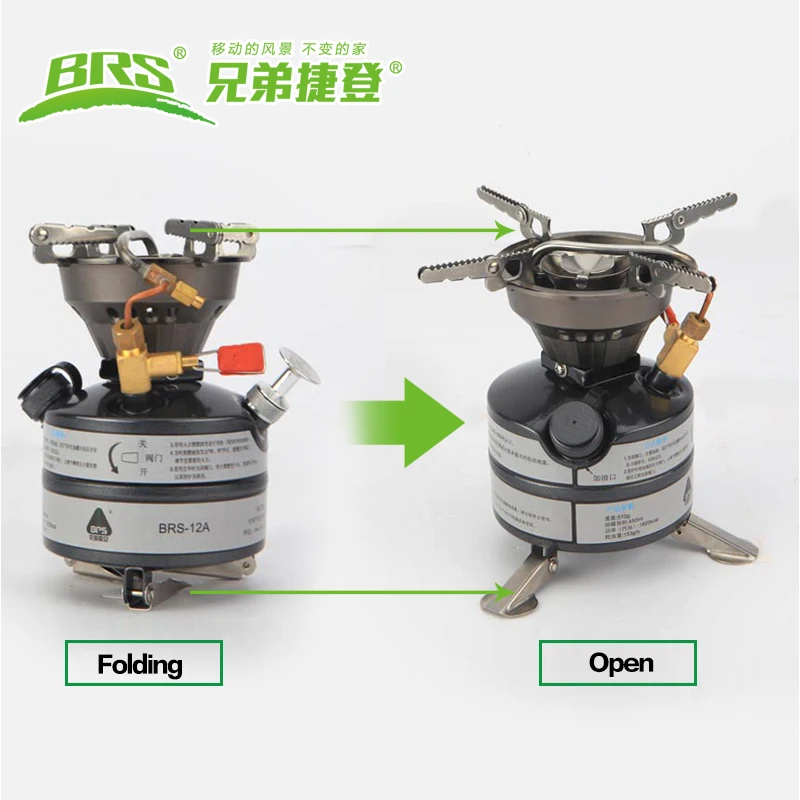 BRS 12A на открытом воздухе кемпинг бензиновая плита цельная горелки кухонная