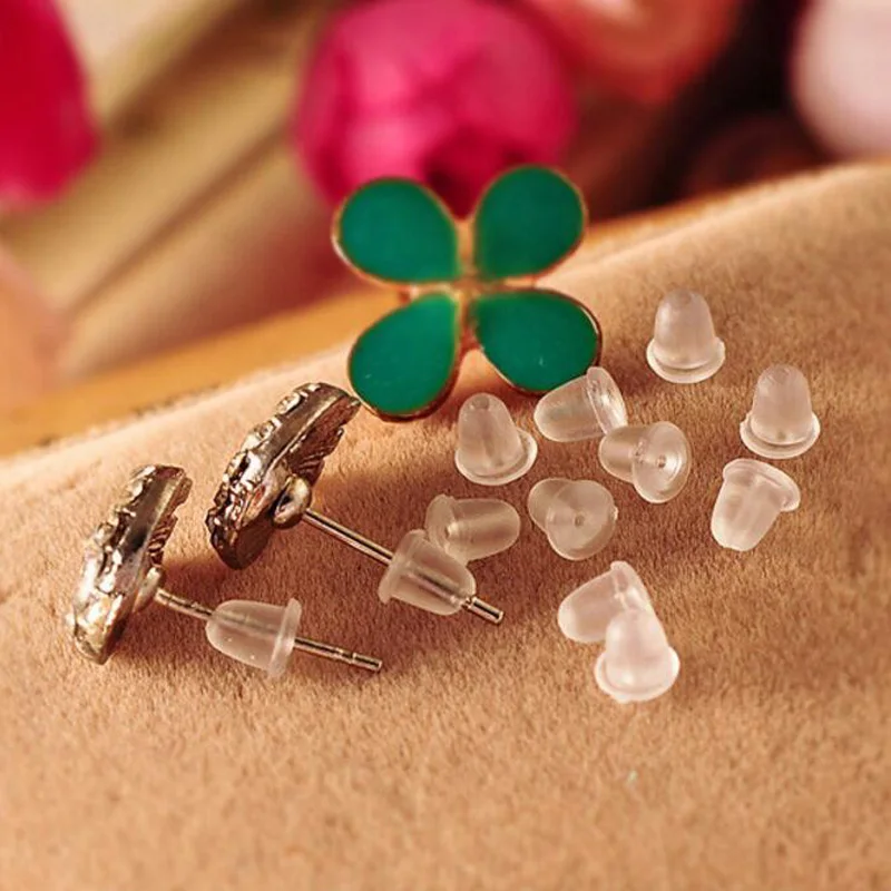 

5000PCS Rubber Earring Back Stoppers Ear Post Nuts Findings 4MM Stud Earring Plugs DIY Jewelry Findings Accessories