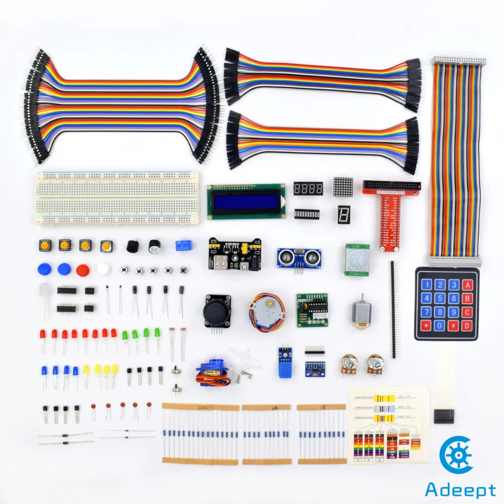 Новинка стартовый обучающий комплект Adeept для Raspberry Pi 3 2 Модель B/B + наушники-книжки