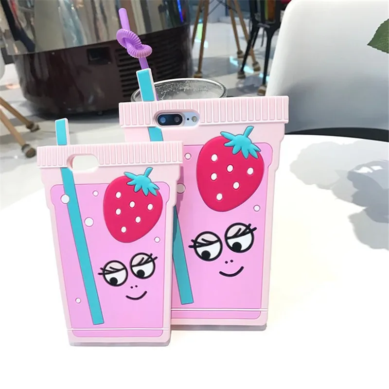 Мобильный Телефонные Чехлы Прекрасный Les Barbapapa с рисунком мороженого клубничный
