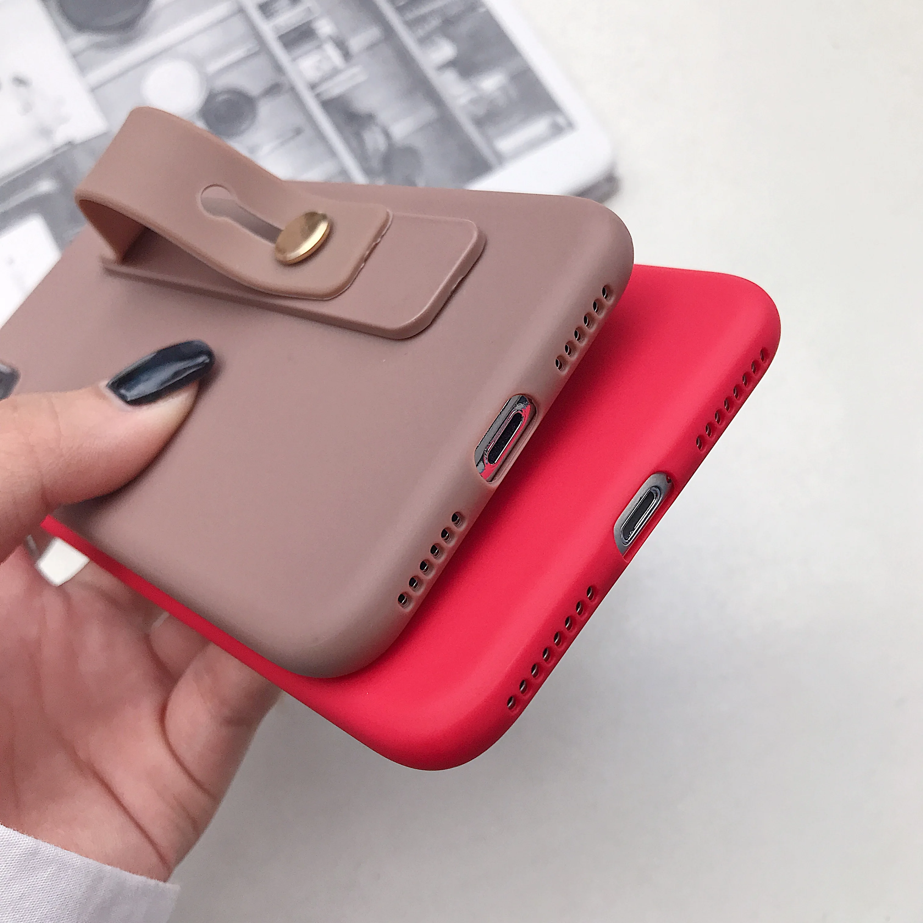 Чехол подставка для Huawei P30 pro P20 P10 Lite Y9 2019 P Smart Plus Nova 2 2s 3i Honor 20 10i с ремешком на