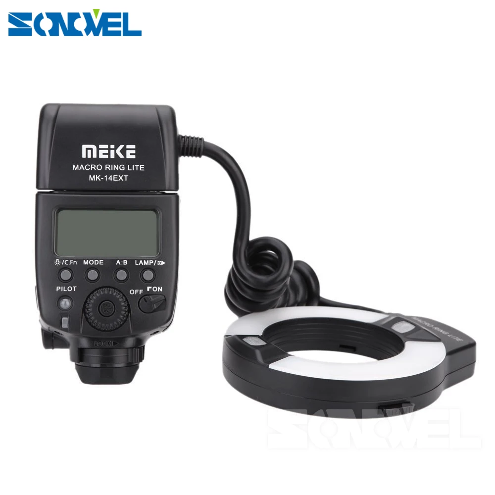 Meike MK 14EXT макро TTL кольцо вспышка E со светодиодной АФ вспомогательная лампа для Canon