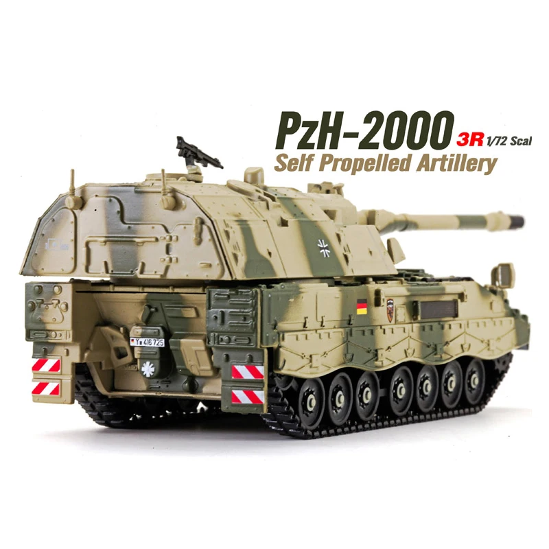Panzerkampf 1/72 Scale PzH-2000 Self Propelled Artillery Diecast Metal Tank Model Toy for Collection,Gift,Kids