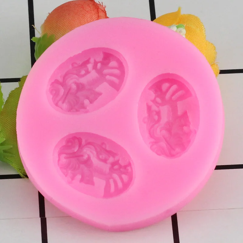 3D-форма в виде головы черепа для шоколада силиконовая форма торта искусственная