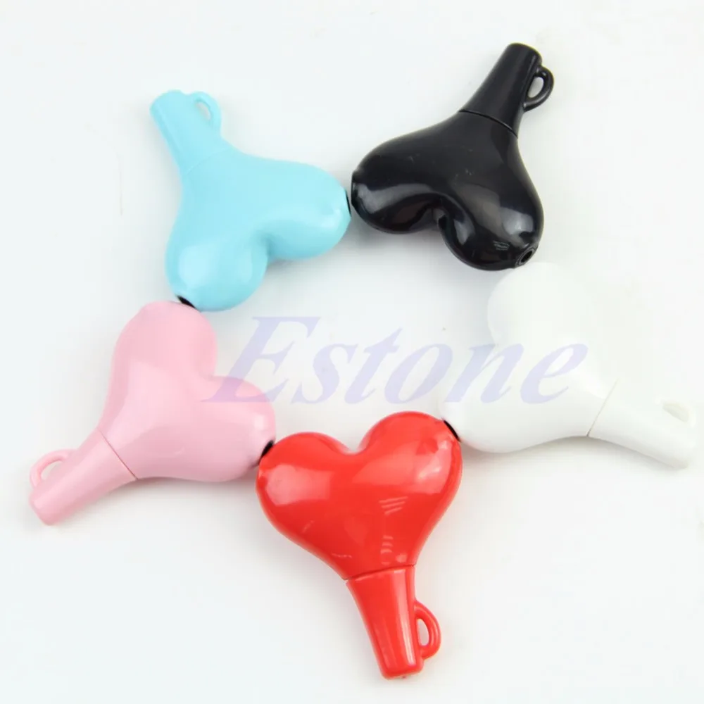 

3.5mm Stereo Audio Headset Heart Shape Headphone Splitter Connector Adapter Cute