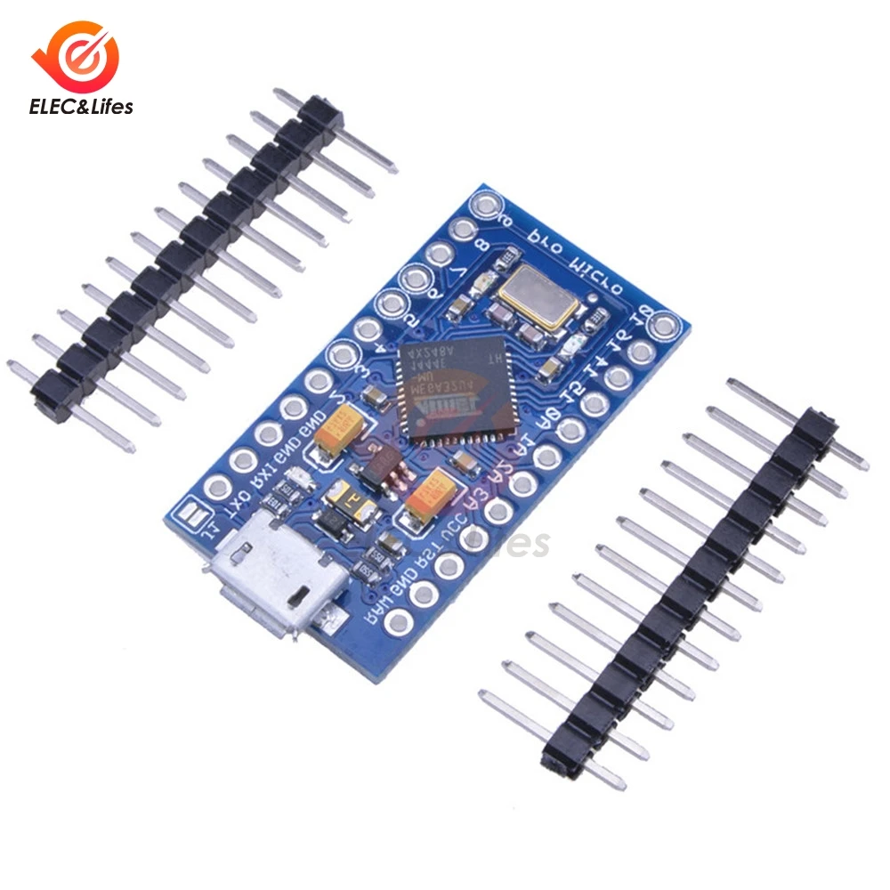 Pro Micro ATmega32U4 3 В 8 МГц Замена ATmega328 для Arduino Mini с 2-рядным штыревым разъемом Leonardo Usb