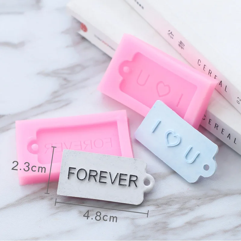 Колько Forever Love буквенный ярлык силиконовые формы воск для ароматерапии планшет
