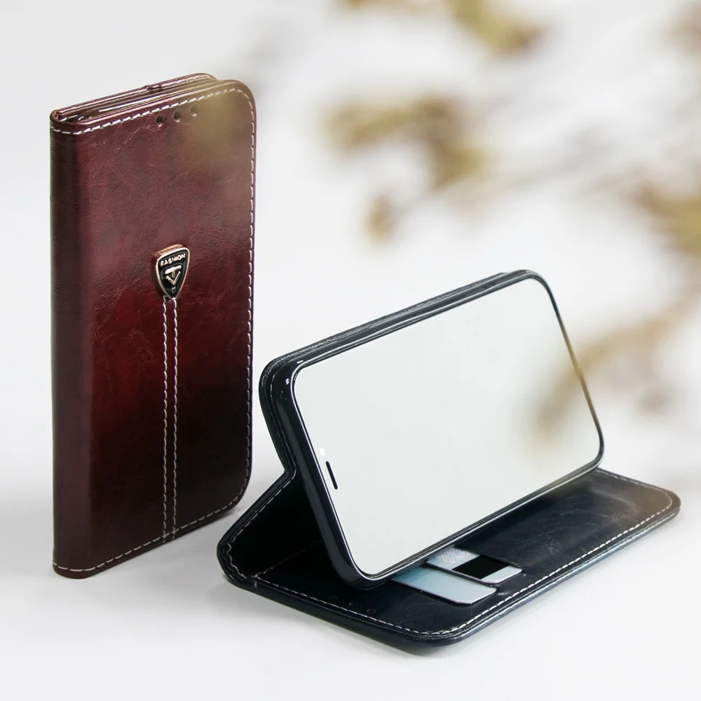 KISSCASE флип чехлы чехол на айфон 8 7 6S 6 для iPhone XS Max XR X Plus 5S Case кожа слот карт памяти
