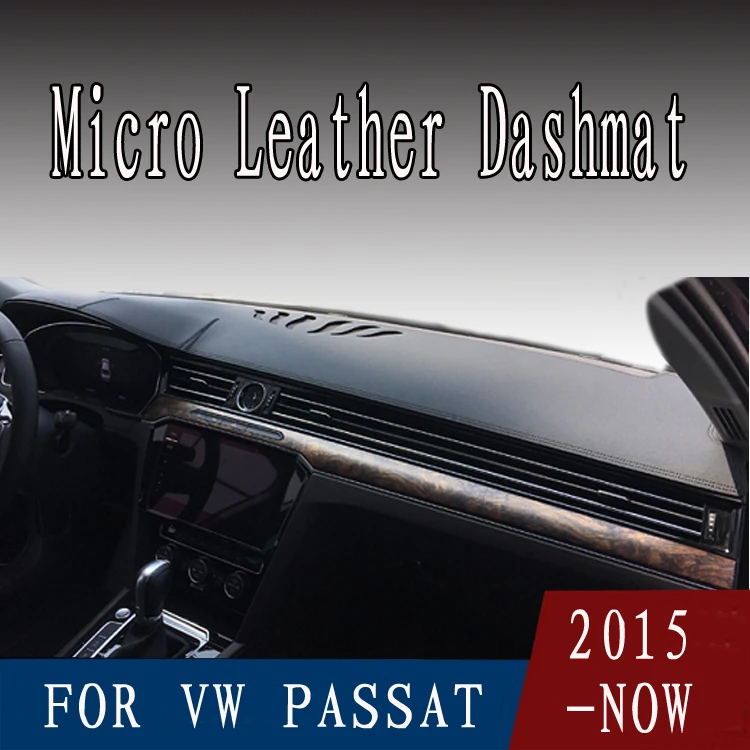 Кожаный коврик для приборной панели Volkswagen Passat B8 2015 2019 защита от солнечного света