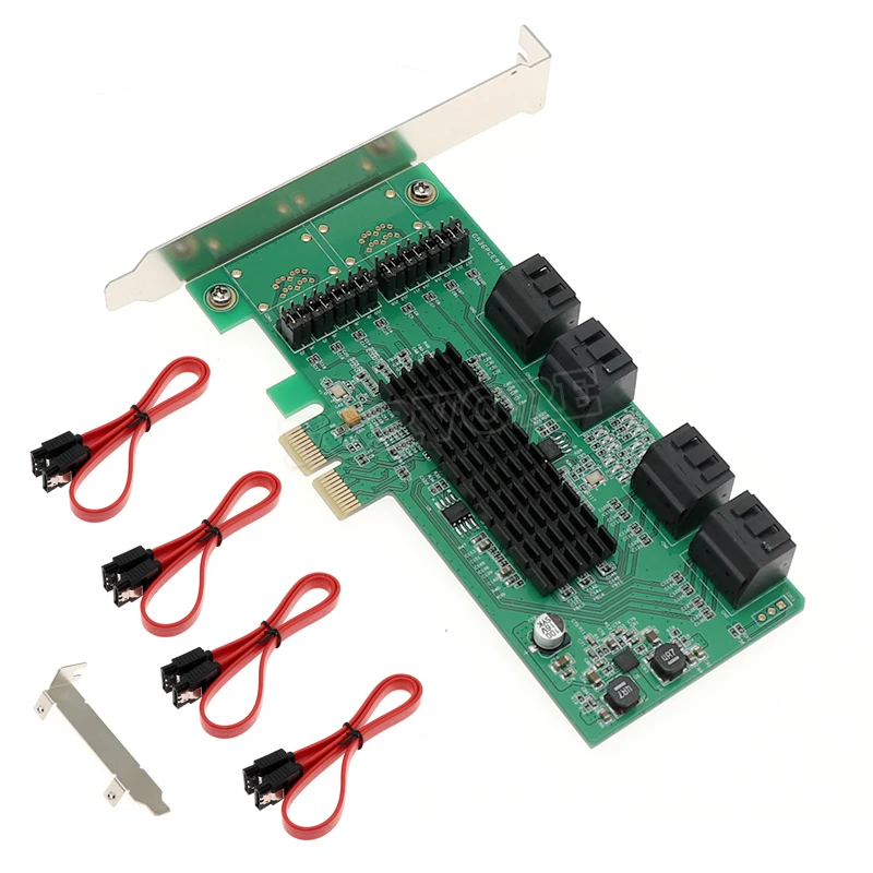 SATA3 Плата расширения PCI-E PCI express SATA 3,0 карты расширения 8 портов SATA6G Marvell чип