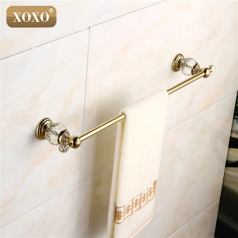 XOXO Латунное и Кристальное Золотое одиночное полотенце держатель для стойка
