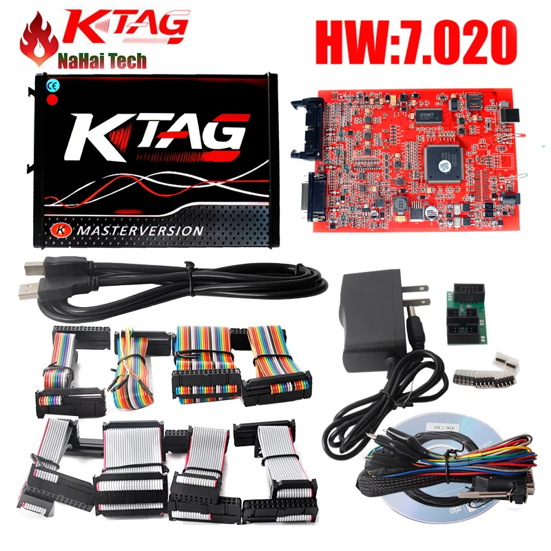 Онлайн безопасный Master Red Ktag V7.020 V2.23 без маркера K Tag 7 020 7020 ECU Программатор ECM как