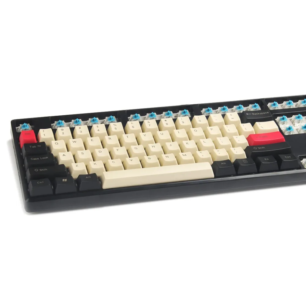 Бесплатная доставка YMDK 108 87 61 Винтажный стиль PBT OEM профиль Keycap для 104 TKL 60% MX