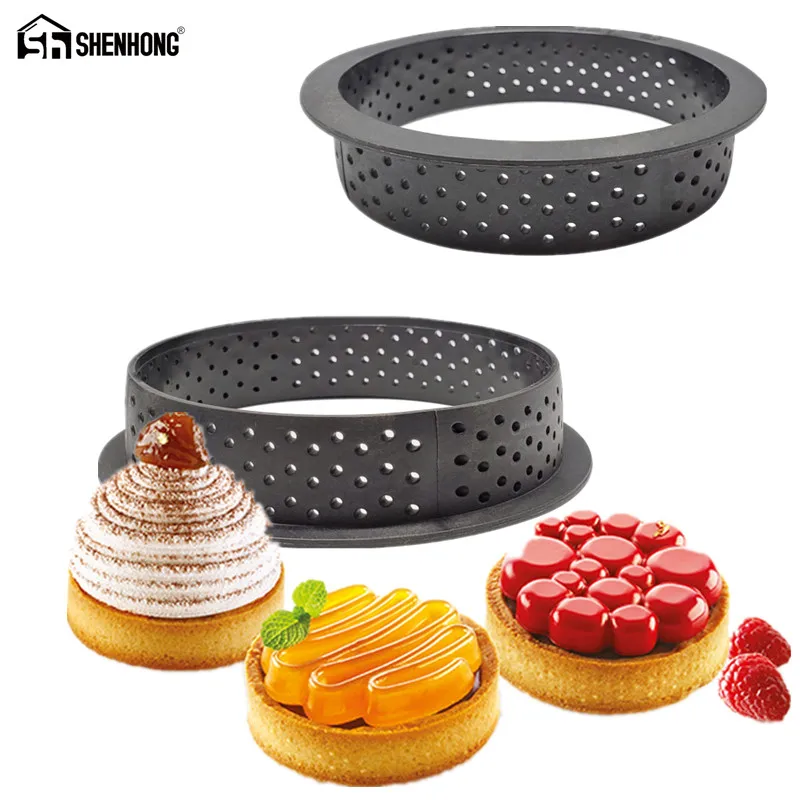 SHENHONG Tart кольцо клетчатая форма французские бриллианты фрукты кекс для торта