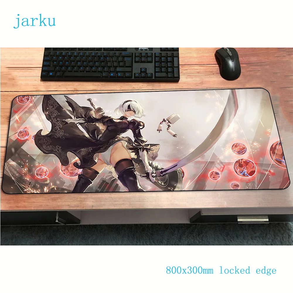 

nier mats 800x300x3mm 3d gaming mouse pad big keyboard mousepad pc notebook gamer accessories padmouse mat