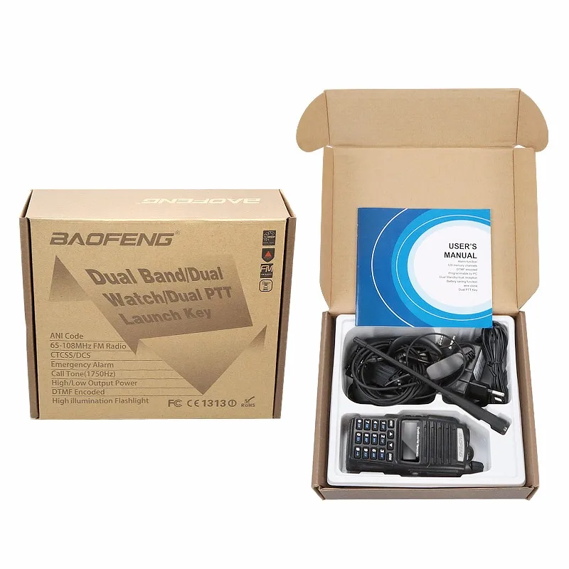 8 Вт Tri power UV 82 портативная рация VHF 130 179 МГц/UHF 400 520 МГц Высокая средняя низкая