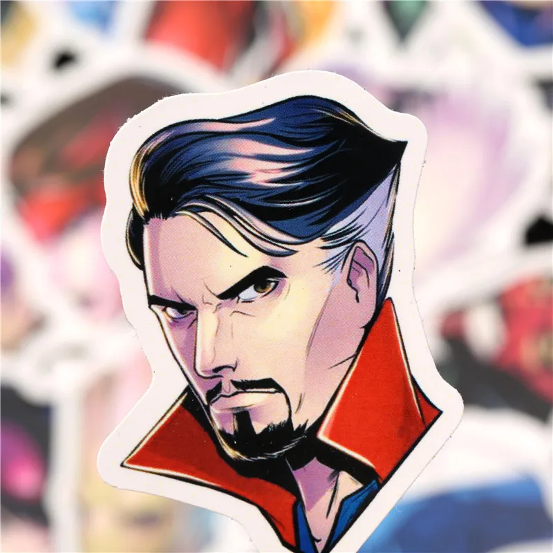 50 шт. супер наклейки герои наклейки Marvel персонажи фильмов наклейки для скейтборда мотоцикла багажа ноутбука мультфильм наклейки Наборы