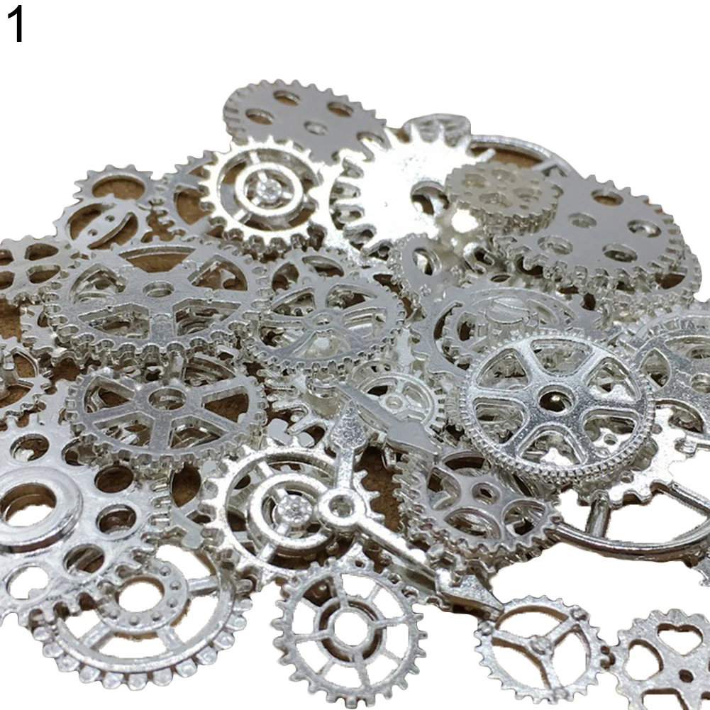 Cogs Jewelry Making DIY сплав подвески шестерни в стиле стимпанк Crafts Art 100g|Инструменты и