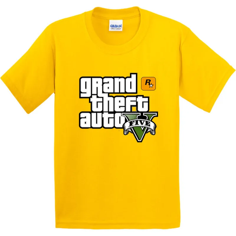 Уличные бои; длинные штаны с GTA», «5» для детей, хлопковые футболки для детей; модные летние футболки для мальчиков и девочек мягкая одежда для малышей, топы, GKT005