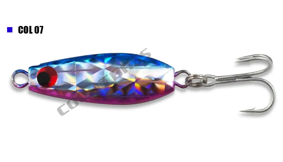6 шт 7g 1/4oz Countbass мини Рыбалка приспособлений с тройным крючком, микро-дергающаяся приманка, применение металлического свинца бас джиг-приманки