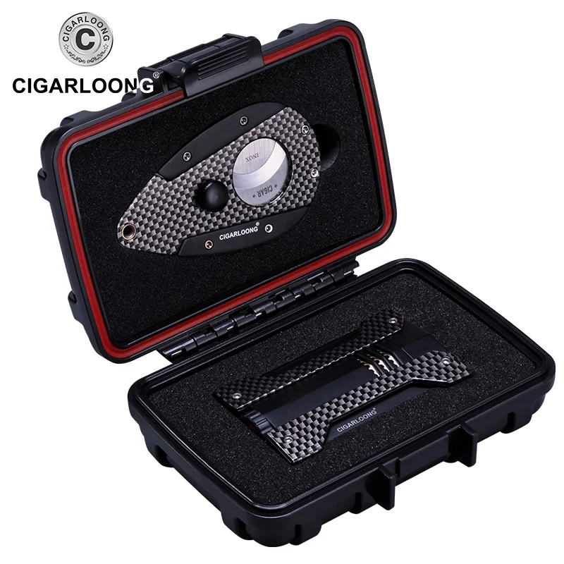 

Metal Cigar Set 1 Torch Jet Flame Lighter Cigar Cigarette Accessories W/Stainless Steel Blade Cutter Smoking Gift Set CQ-0113