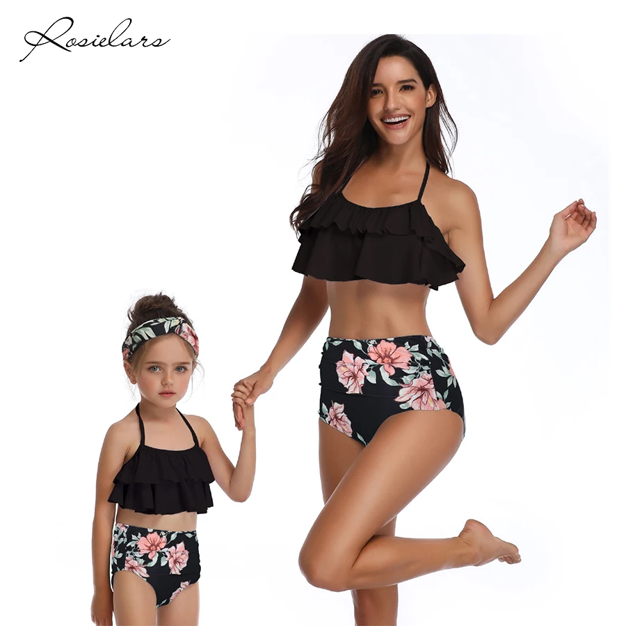 Купальник ROSIELARS женский с оборками Семейный комплект из двух предметов бикини