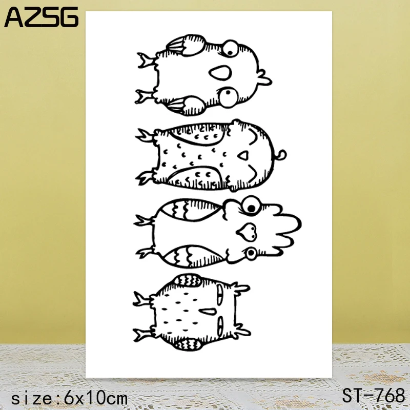 

AZSG Chick Clear Stamps/Seals For DIY Scrapbooking/Card Making/Album Decorative Silicone Stamp Crafts