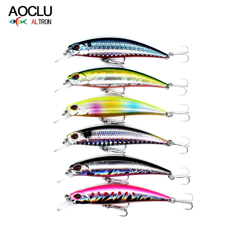 AOCLU воблеры 6 шт./лот Jerkbait цветов 7 см 10 г жесткая приманка маленькие приманки для