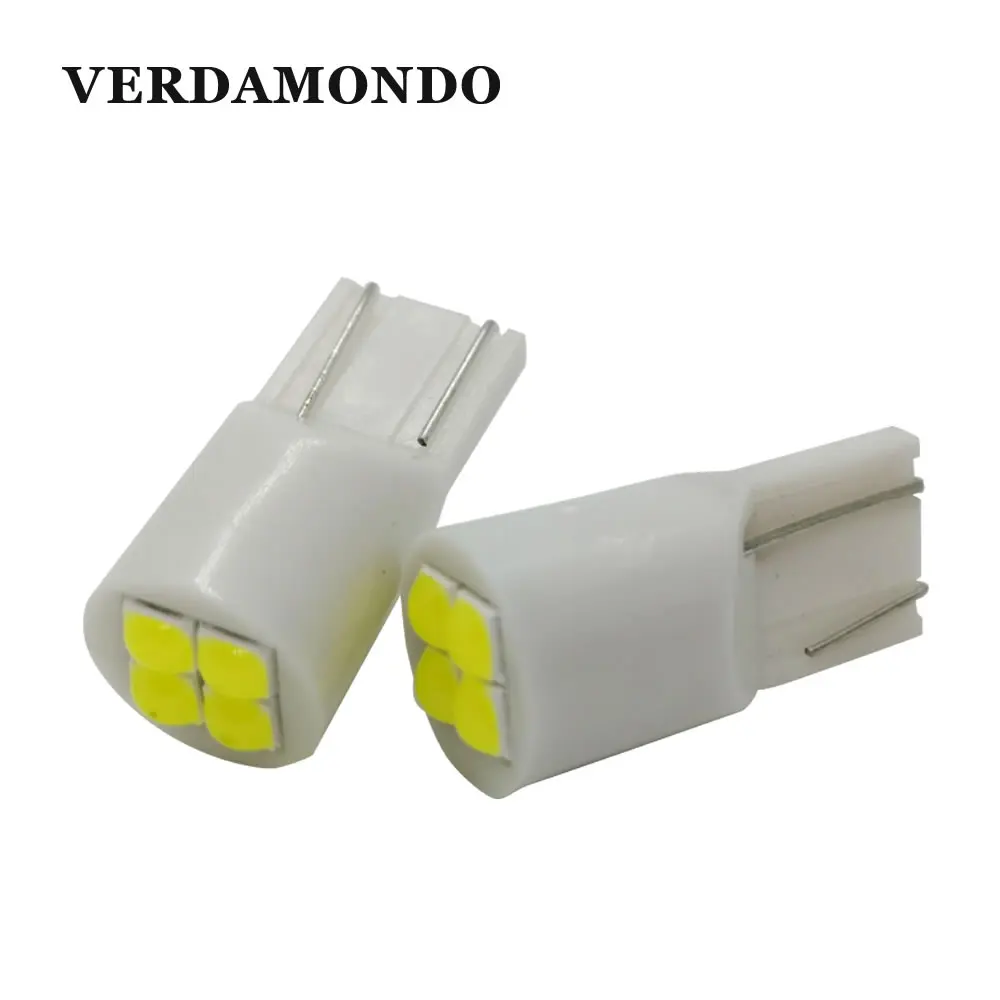 W5W T10 194 168 3030 4 SMD сферические Автомобильные светодиодные лампы сбоку клиновидный