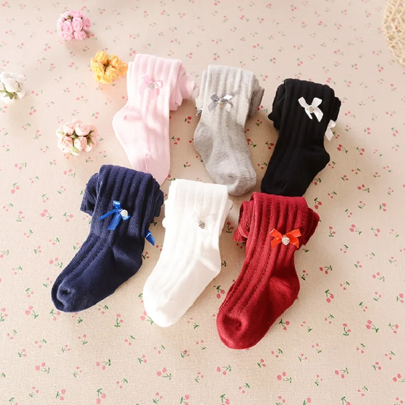 Колготки для маленьких девочек детские леггинсы однотонные 6 цветов сапоги штаны