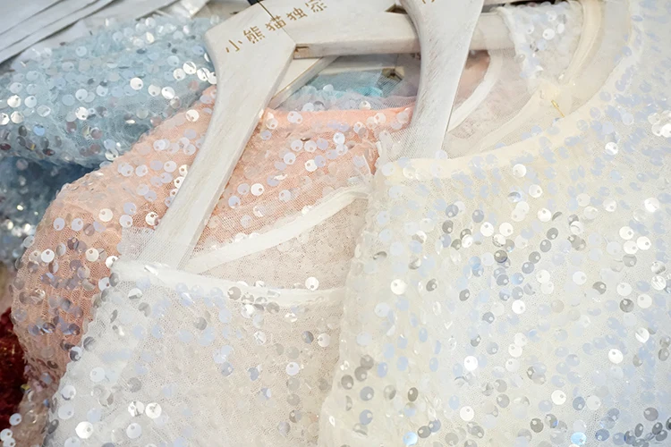 Женская Блестящая рубашка с коротким рукавом Cakucool летняя шифоновая сетчатая