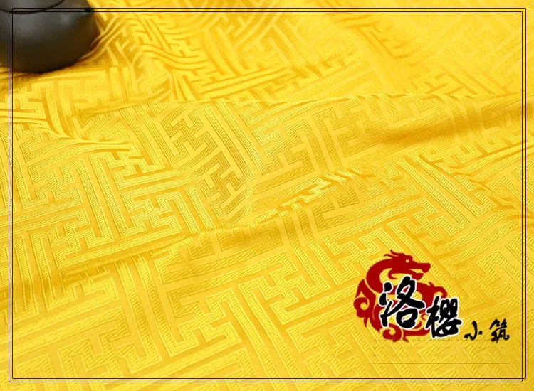 Ширина 75 см китайский стиль Hanfu Cheongsam костюм Hanfu тканый Дамасская парча ткань Great Wall под старину на полярда