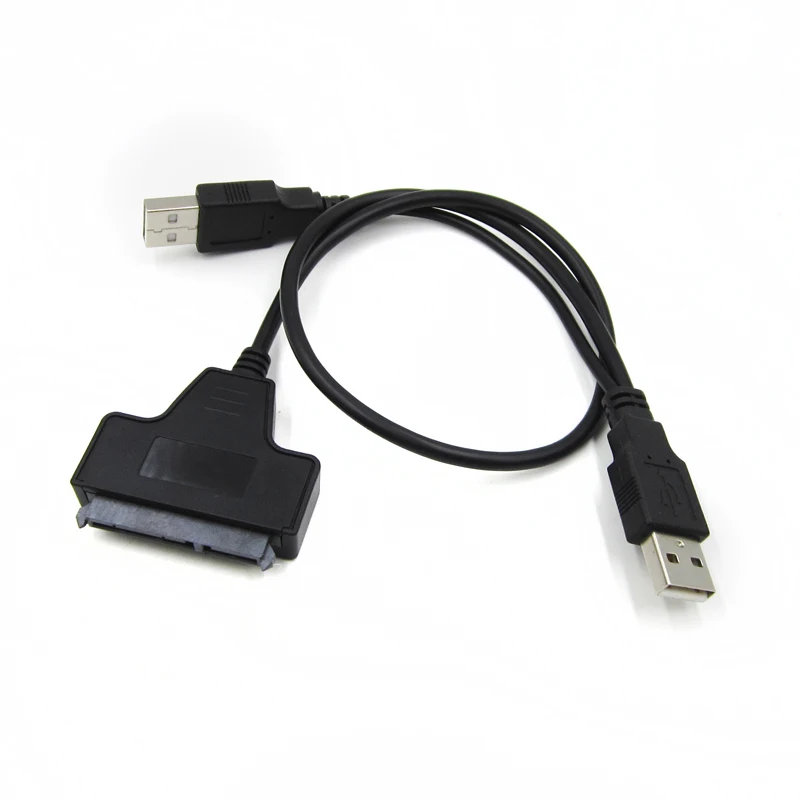USB 2 0 для SATA 15 + 7 Pin данных и питания кабель адаптер 5 дюймов HDD SSD|usb 2.0|usb 2.0 to satausb cable |