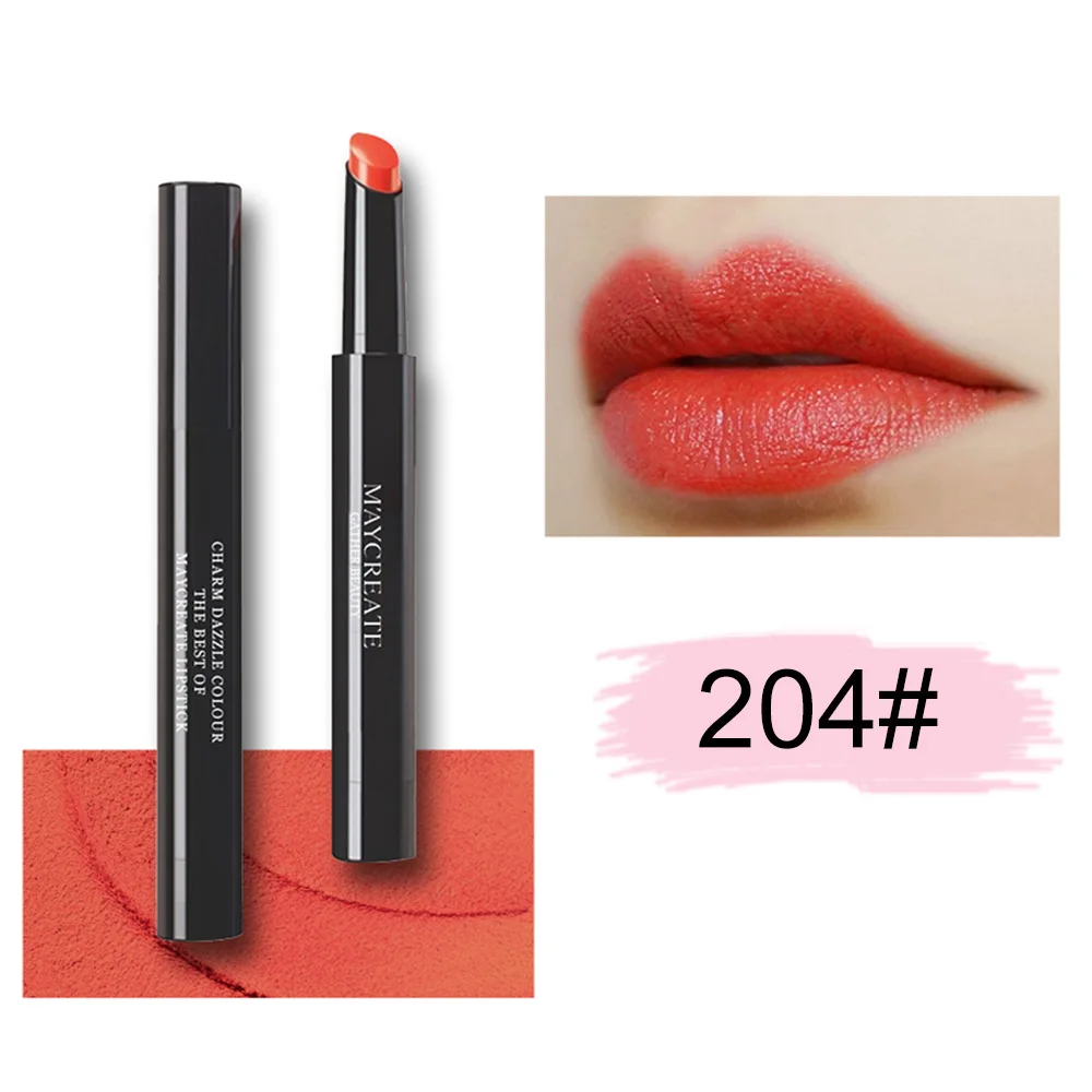 Женские долговечные водостойкие яркие цветные матовые карандаши для губной