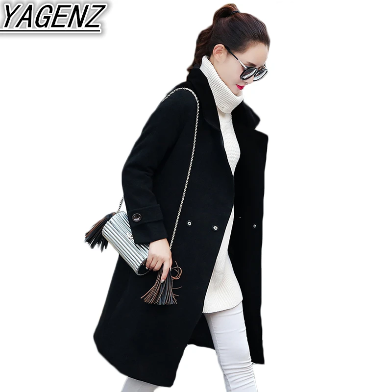 Шерстяное пальто женское 2017 осенне зимнее новое шерстяное темпераментное
