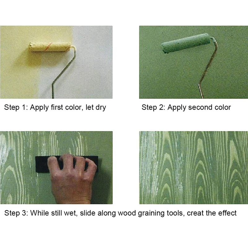 5-дюймовый инструмент для имитации древесины кисть жидких обоев краска стен