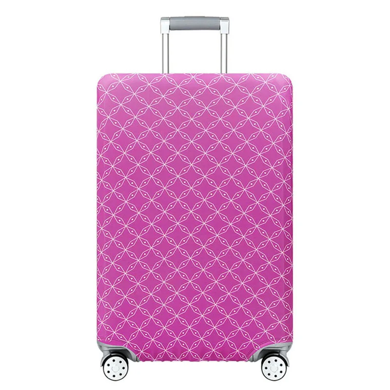 Elastic Thicken Luggage Cover Luggage Protective Covers Suitable for 18-32 inch Suitcase dust cover Travel accessories - Цвет: P    Luggage cover