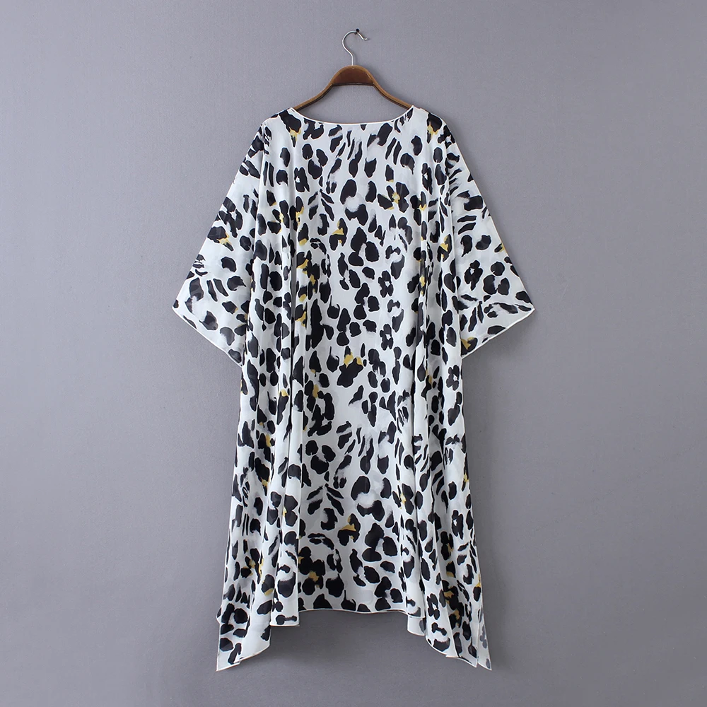 Женская длинная шифоновая накидка-кимоно, кардиган Blusa Feminina, повседневные рубашки, куртки, длинные пляжные накидки, топы blusa femin