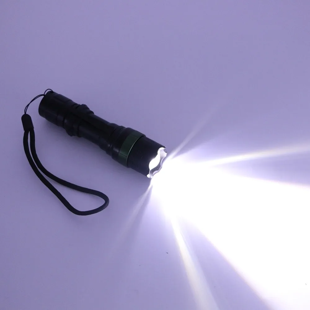 Фонарик T6 с аккумулятором 18650/AAA светодиодный фонарик 2000 люмен масштабируемый