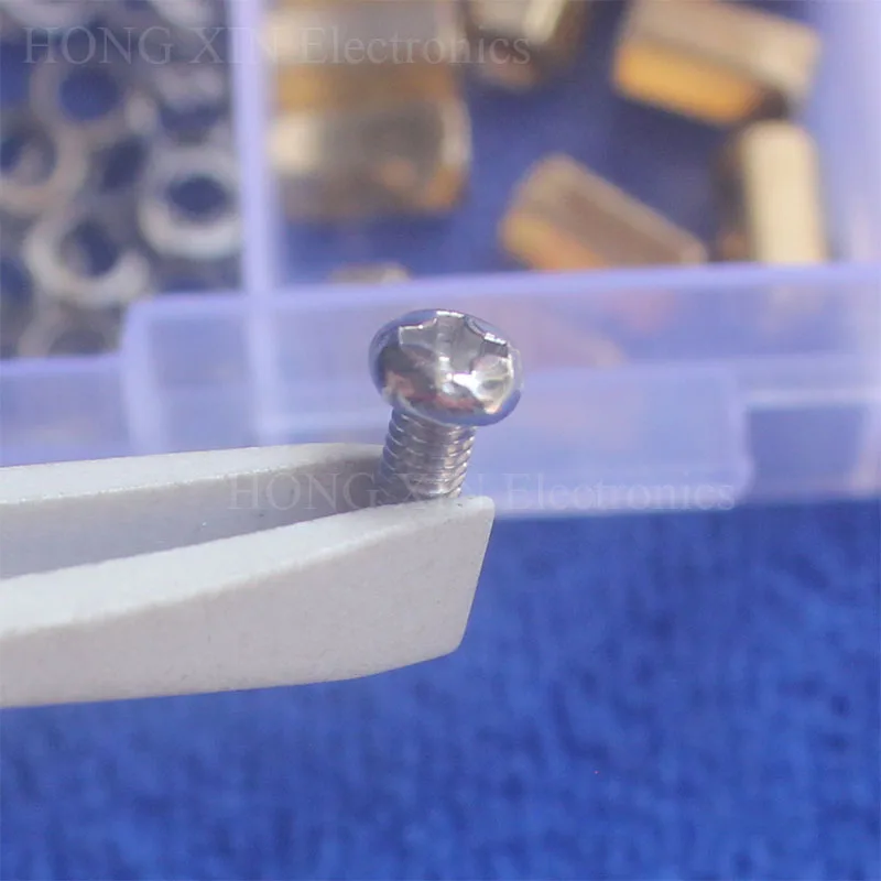 

230Pcs/M3 PCB Threaded Male-Female/Female-Female Brass Standoff Spacer Board Hex Screws Nut Springwasher Assortment Box kit set