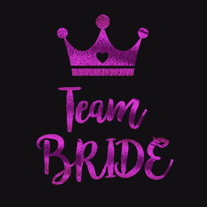 10 шт ярко розовый жениха с принтами &quotОтряд команда надпись Bride Tribe Мужской