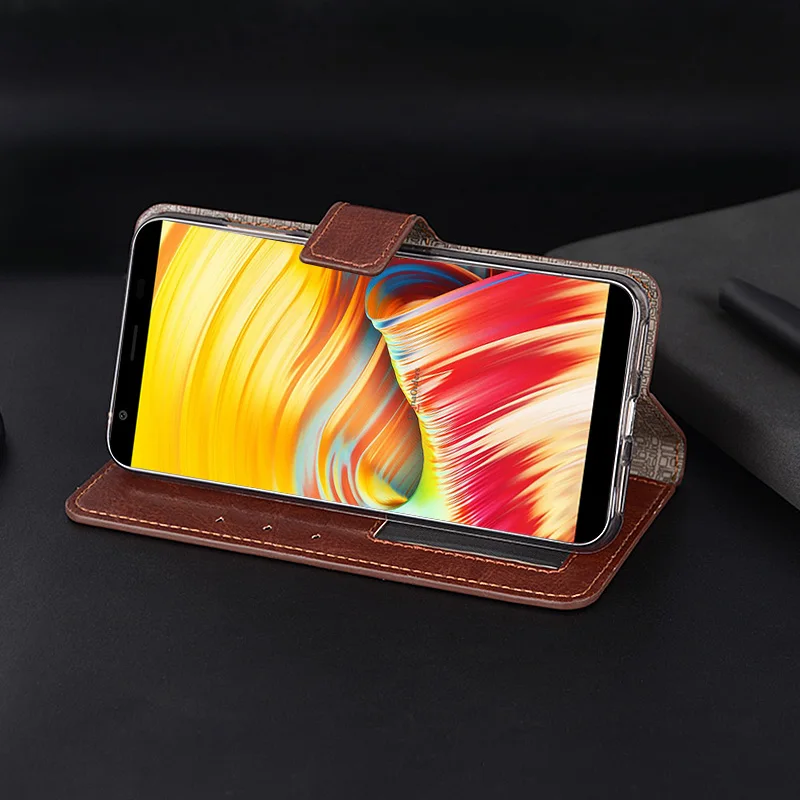 Чехол для Vernee T3 Pro 5 дюйма роскошный флип-кошелек из искусственной кожи кожаный
